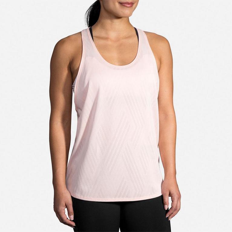 Brooks Women's Array Running Tank Top - Pink (EDRP26875)